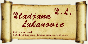 Mlađana Lukanović vizit kartica